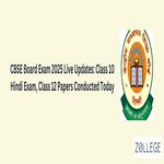 CBSE Board Exam 2025 Live Updates Class 10 Hindi Exam Class 12 Papers Conducted Today